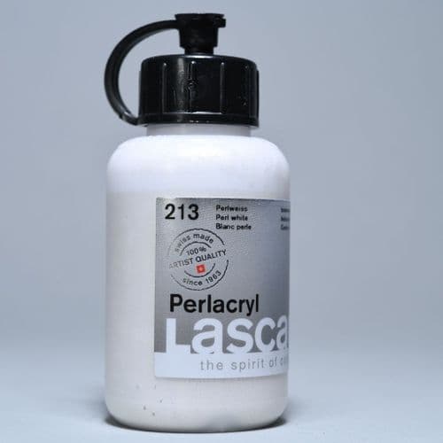 213 Pearl White Lascaux Perlacryl, 85ml plastic container