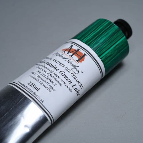 213 Phthalocyanine Green Lake Michael Harding Oil Colour, 225ml tube. 5% off.