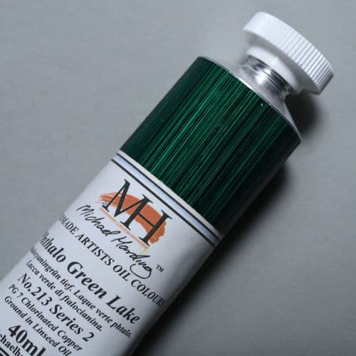 213 Phthalocyanine Green Lake Michael Harding Oil Colour, 40ml tube. 5% off.