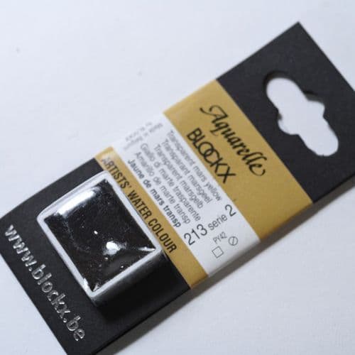 213 Transoxide Yellow Blockx Watercolour Half Pan. 10% off (Discount applied at checkout).