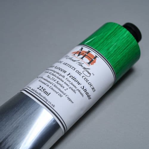 214 Phthalocyanine Green Yellow Shade Michael Harding Oil Colour, 225ml tube. 5% off.