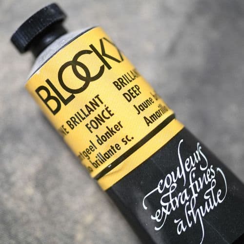 215 Brilliant Yellow Deep Blockx Oil Colour, 35ml tube.