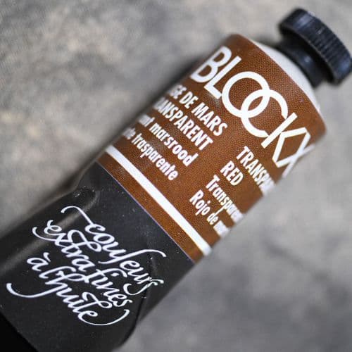 221 Transparent Mars Red Blockx Oil Colour,  200ml tube.