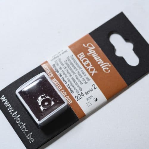 224 Transparent Mars Red Blockx Watercolour Half Pan. 10% off (Discount applied at checkout).