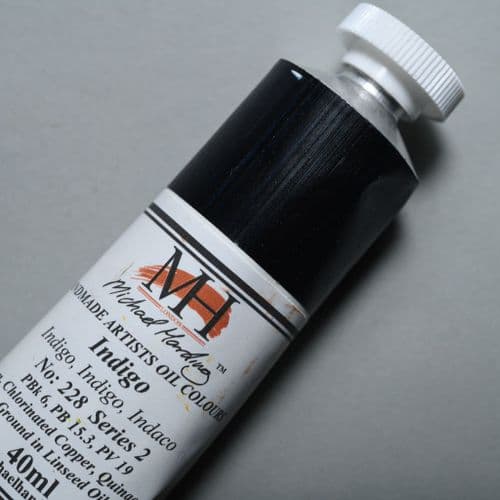 228 Indigo Michael Harding Oil Colour, 40ml tube. 5% off.