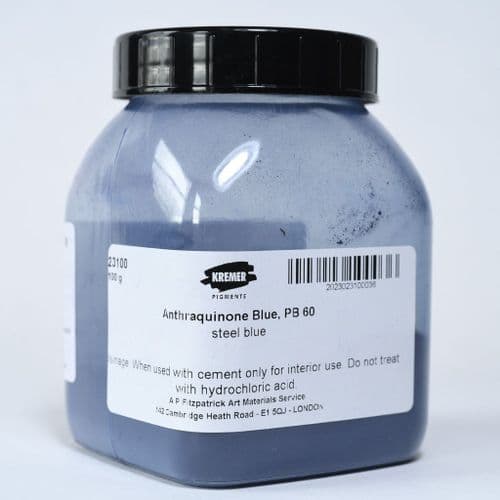23100 Indanthrone Blue Kremer Pigment, 100g plastic container