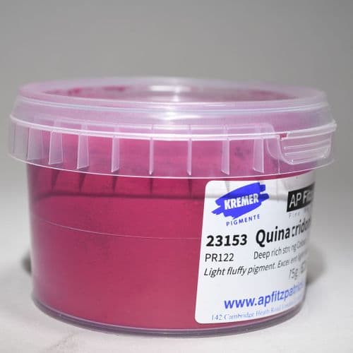23153 Quinacridone Pink Kremer Pigment, 75g plastic container