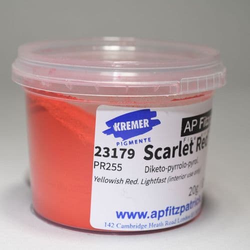 23179 Scarlet Red DPP EK Kremer Pigment, 20g plastic container
