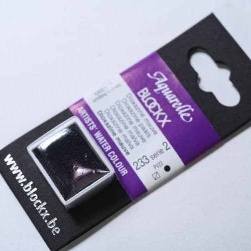 233 Dioxazine Mauve Blockx Watercolour Half Pan.
