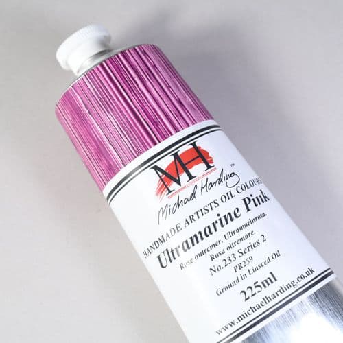 233 Ultramarine Pink Michael Harding Oil Colour, 225ml tube