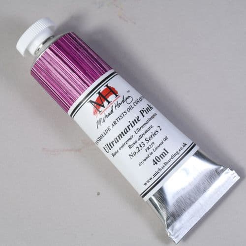 233 Ultramarine Pink Michael Harding Oil Colour, 40ml tube