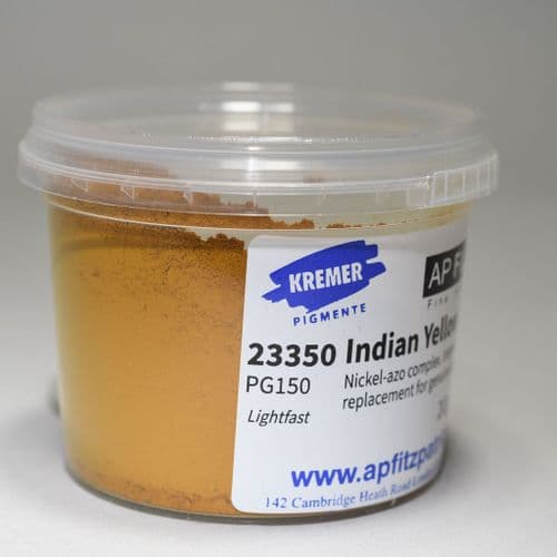 23350 Indian yellow (Imitation) Kremer Pigment 20g, plastic container