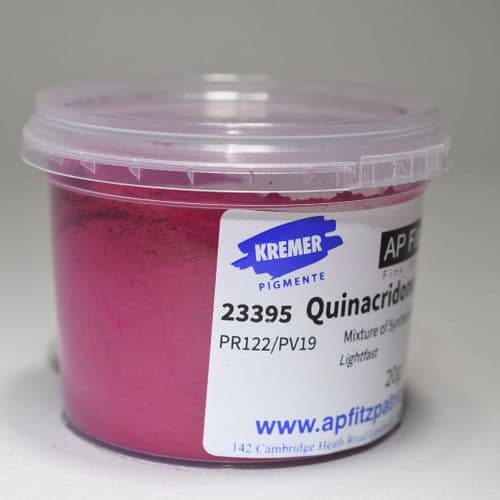 23395 Quinacridone Magenta Kremer Pigment, 20g plastic container