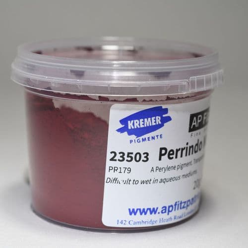 23503 Perrindo Maroon Kremer Pigment, 20g plastic container