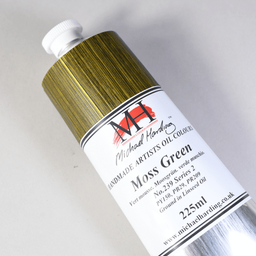 239 Moss Green Michael Harding Oil Colour, 225ml tube