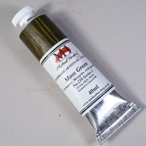 239 Moss Green Michael Harding Oil Colour, 40ml tube