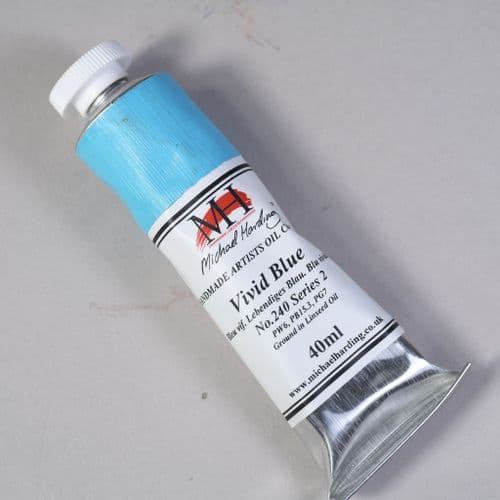 240 Vivid Blue Michael Harding Oil Colour, 40ml tube
