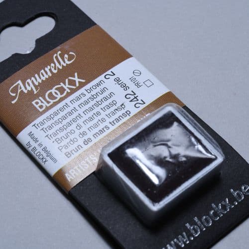 242 Transoxide Brown Blockx Watercolour Half Pan. 10% off (Discount applied at checkout).