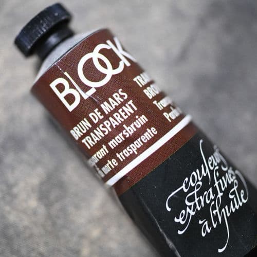 243 Transparent Mars Brown Blockx Oil Colour, 35ml tube.