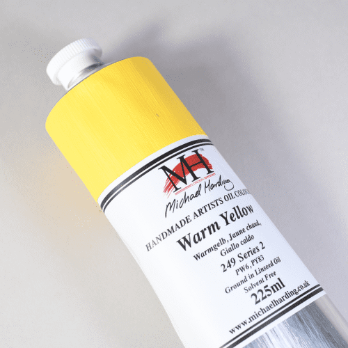 249 Warm Yellow Michael Harding Oil Colour, 225ml tube