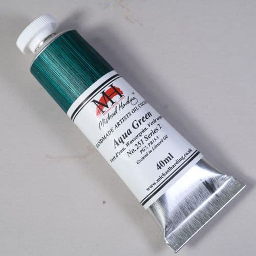 251 Aqua Green Michael Harding Oil Colour, 40ml tube
