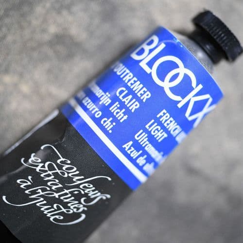 251 French Ultramarine Blue Light Blockx Oil Colour, 200ml tube.