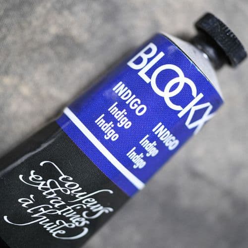 255 Indigo Blockx Oil Colour, 200ml tube.