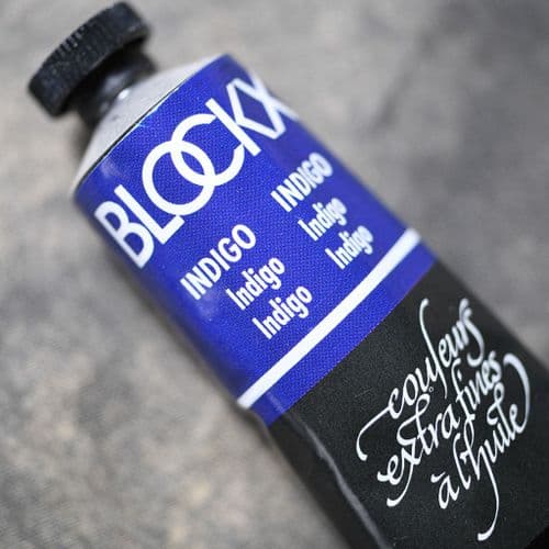 255 Indigo Blockx Oil Colour, 35ml tube.