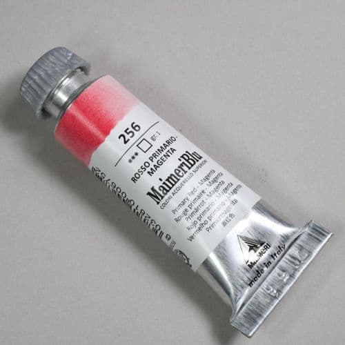 256 Primary Red Magenta Maimeri Blu Watercolor, 12ml tube.