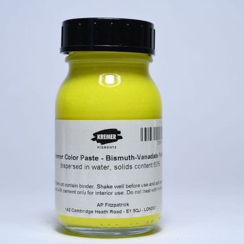 27160 Kremer Bismuth-Vandate Yellow Colour Paste, 100g jar