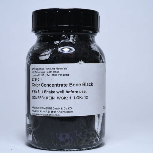 27540 Kremer Bone Black Colour Paste, 250g jar
