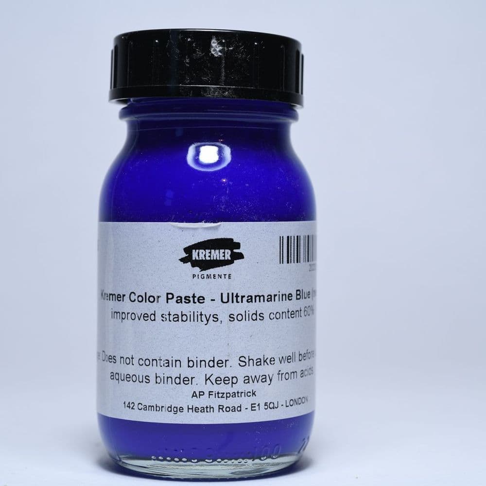 27705 Kremer Ultramarine Blue Colour Paste, 100g jar