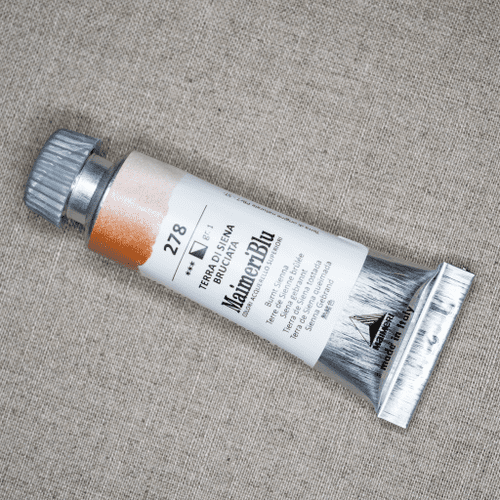 278 Burnt Sienna Maimeri Blu Watercolor, 12ml tube.