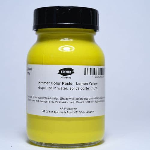 28000 Kremer Lemon Yellow Colour Paste, 250g jar