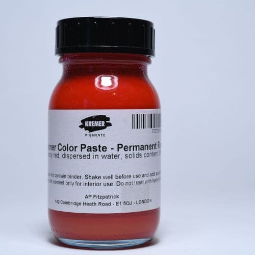 28490 Kremer Permanent Red Colour Paste, 100g jar