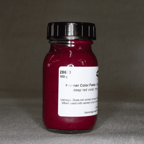 28670 Kremer Quinacridone Red Violet Colour Paste, 100g jar