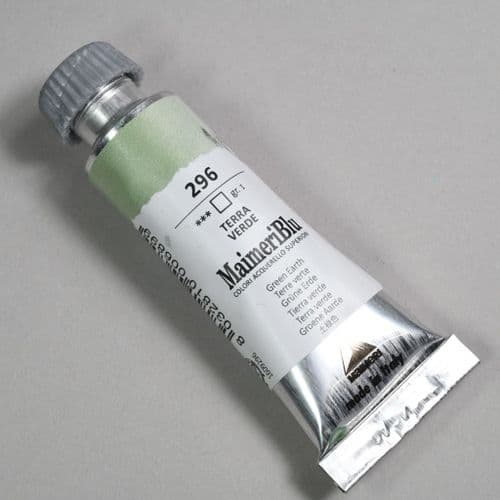 296 Green Earth Maimeri Blu Watercolor, 12ml tube.