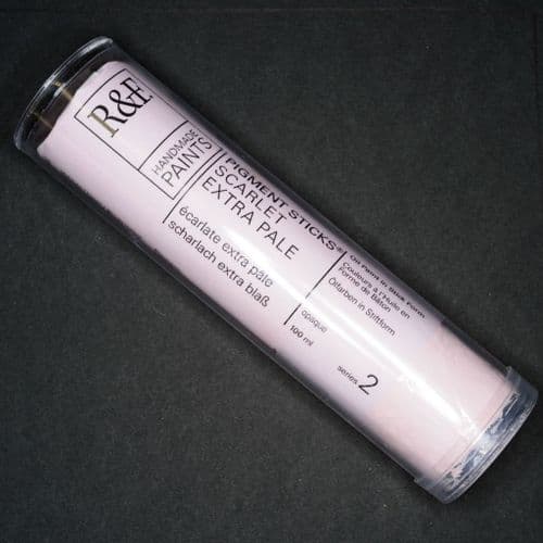 2J Scarlet Extra Pale R&F Pigment Stick, 100ml stick