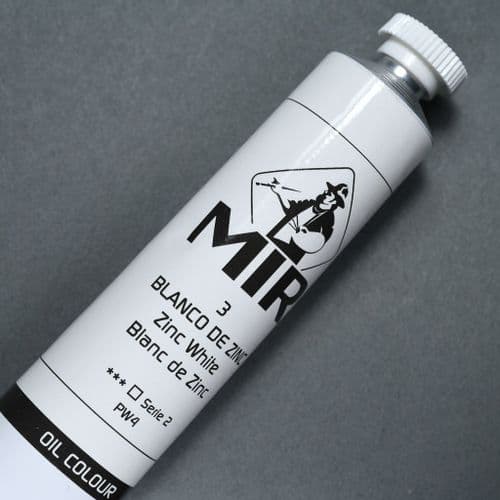 3 Zinc White MIR Oil Colour, 60ml tube