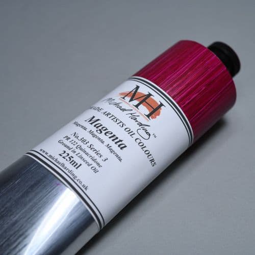 303 Magenta Michael Harding Oil Colour, 225ml tube. 5% off.