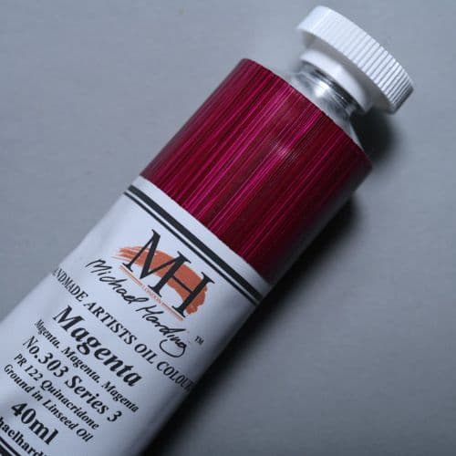 303 Magenta Michael Harding Oil Colour, 40ml tube. 5% off.