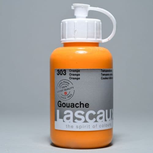 303 Orange Lascaux Gouache, 85ml bottle