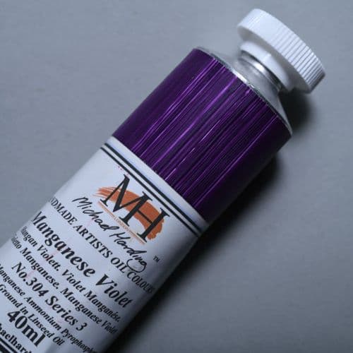 304 Manganese Violet Michael Harding Oil Colour, 40ml tube. 5% off.