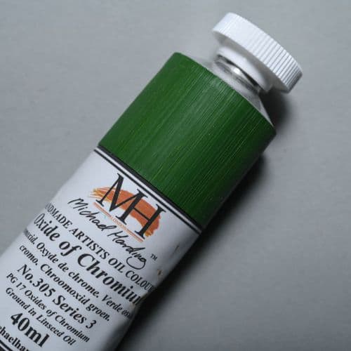 305 Oxide of Chromium Michael Harding Oil Colour, 40ml tube. 5% off.