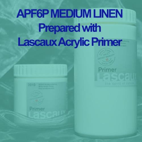305cm wide APF6P. Medium Linen with Lascaux Acrylic Primer. 5 metre Roll