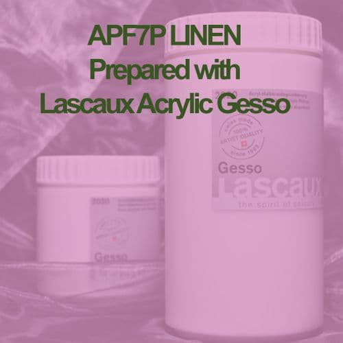 305cm wide APF7G. Linen with Lascaux Acrylic Gesso. 5 metre Roll