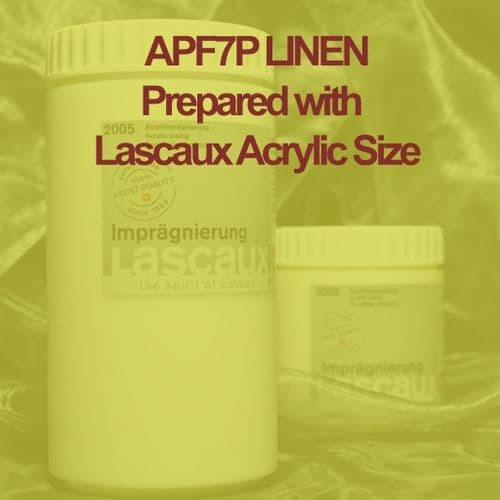 305cm wide APF7S. Linen with Lascaux Acrylic Size. 5 metre Roll