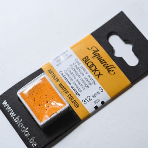 312 Cadmium Orange Blockx Watercolour Half Pan. 10% off (Discount applied at checkout).