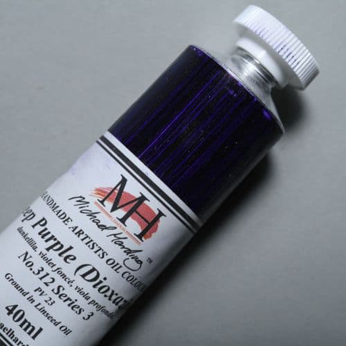312 Deep Purple Michael Harding Oil Colour, 40ml tube. 5% off.