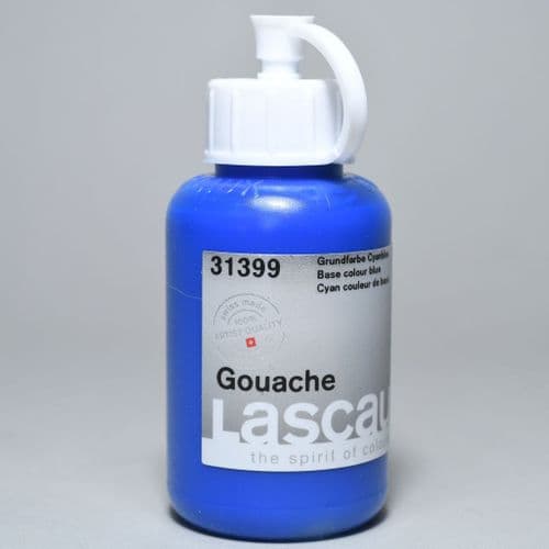 31399 Cyan Lascaux Gouache, 85ml bottle